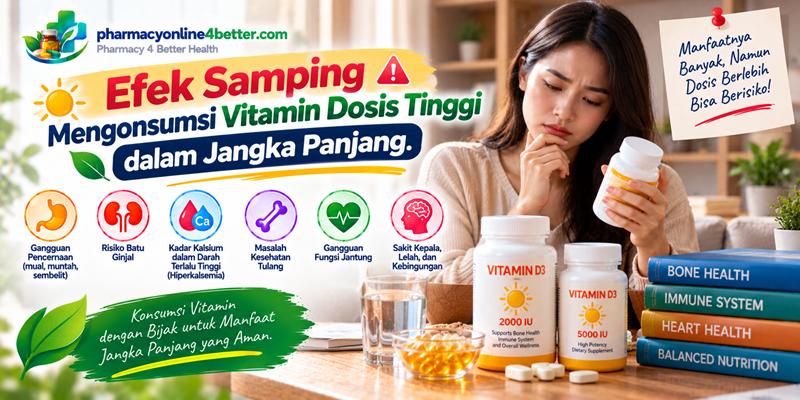 Efek Samping Mengonsumsi Vitamin Dosis Tinggi dalam Jangka Panjang