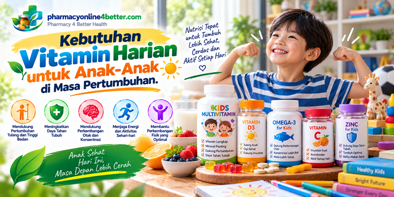 Kebutuhan Vitamin Harian untuk Anak-Anak di Masa Pertumbuhan