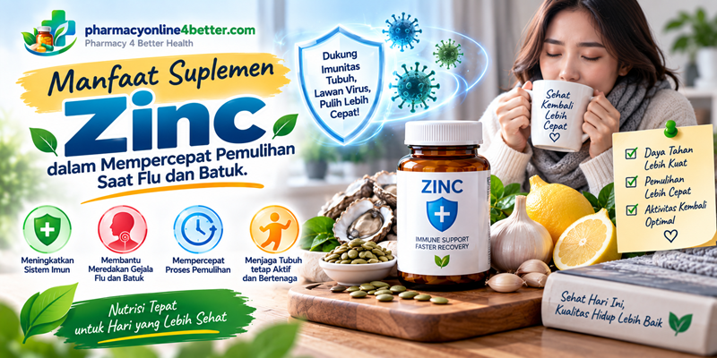 Manfaat Suplemen Zinc dalam Mempercepat Pemulihan Saat Flu dan Batuk