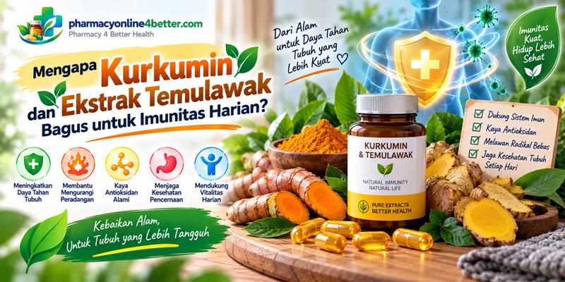 Mengapa Kurkumin dan Ekstrak Temulawak Bagus untuk Imunitas Harian