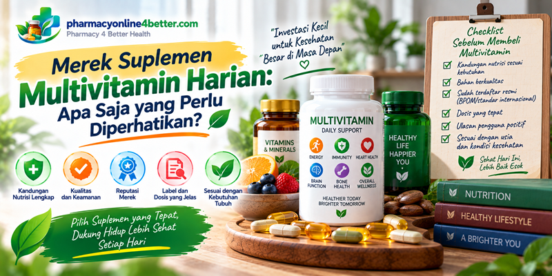 Merek Suplemen Multivitamin Harian Apa Saja yang Perlu Diperhatikan
