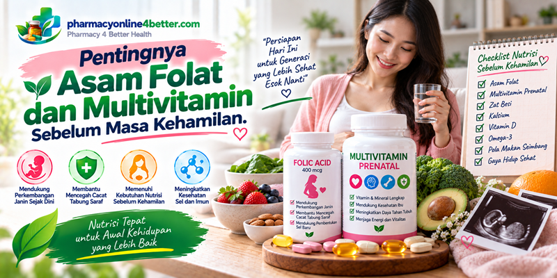 Pentingnya Asam Folat dan Multivitamin Sebelum Masa Kehamilan