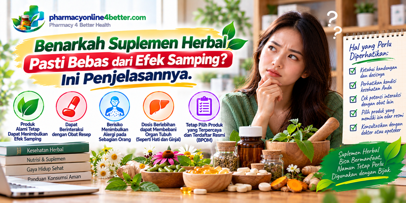 Benarkah Suplemen Herbal Pasti Bebas dari Efek Samping Ini Penjelasannya