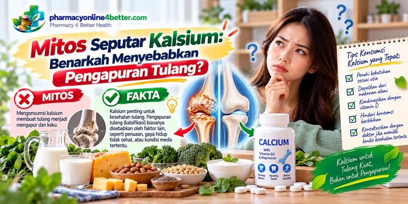 Mitos Seputar Kalsium Benarkah Menyebabkan Pengapuran Tulang
